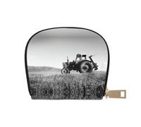 EdWal Tractor Agricoltura Tranquil Print Card Holder Unisex Porta carte di credito per uomini e donne Porta carte in pelle, sottile biglietto da visita, bianco, Taglia unica