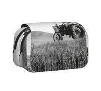 EdWal Trattore Agricoltura Tranquil Stampa Astuccio di Tela Penna Matita Sacchetto di Grande Capacità Organizzatore Multifunzionale Matita Bag