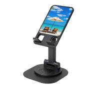 EdWal White Beach Tropical Sea Print - Supporto per telefono cellulare, regolabile, pieghevole, girevole a 360°, per scrivania, essenziale da viaggio
