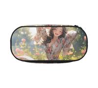 EdWal You are Beautiful1 - Astuccio grande con stampa, grande capacità, astuccio per cancelleria, penne, ufficio, università, scuola, Nero , Taglia unica, Organizer per borse