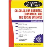 Edward Dowling Schaum's Outline of Calculus for Business, Economics, (Tascabile)