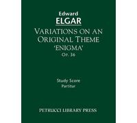 Edward Elgar Variations on an Original Theme 'Enigma', Op.36 (Tascabile)