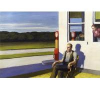 Edward Hopper Poster Stampe Scenario Moderna Arte Della Parete Immagine A Colori《Dipendenti Della Stazione Di Servizio》Edward Hopper Pittura Su Tela Per Decorazioni Per La Casa 50x80cm Senza Cornice