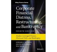 Edward I. Altman Wei Corporate Financial Distress, Restructu (Copertina rigida)