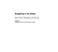 Edward J. Clynch Budgeting in the States (Copertina rigida)