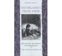 Edward K. Kaplan Baudelaire's Prose Poems (Tascabile)