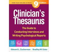 Edward L. Zuckerman Bradley W. Es Clinician's Thesaurus, Ninth Edit (Tascabile)