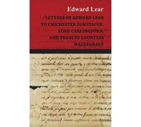 Edward Lear Letters Of Edward Lear (Tascabile)