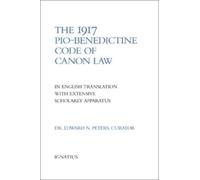Edward Peters 1917 Pio-Benedictine Code of Canon Law (Copertina rigida)