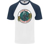 Edward Pizza Hands Divertente Chef Parodia Maglietta S/S Baseball Uomo