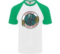 Edward Pizza Hands Divertente Chef Parodia Maglietta S/S Baseball Uomo