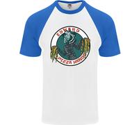 Edward Pizza Hands Divertente Chef Parodia Maglietta S/S Baseball Uomo