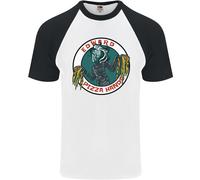 Edward Pizza Hands Divertente Chef Parodia Maglietta S/S Baseball Uomo