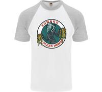 Edward Pizza Hands Divertente Chef Parodia Maglietta S/S Baseball Uomo