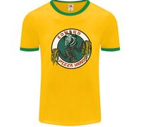 Edward Pizza Hands Divertente Cucina Chef Parodia Uomo Ringer T-Shirt