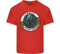 Edward Pizza Mani Divertente Cibo Chef Parodia Uomo Cotone T-Shirt