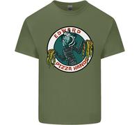 Edward Pizza Mani Divertente Cibo Chef Parodia Uomo Cotone T-Shirt