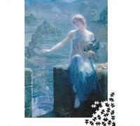 Edward Robert Hughes Rompicapo 1000 Pezzi, Puzzle opere d'arte famose nel mondo Adulti, Puzzles dipinto Giochi Rilassamento E Intelligence, Per Puzzle Gioco Familiare, Regalo Per Amore E Amico