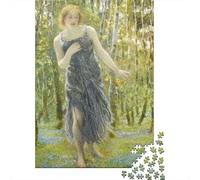 Edward Robert Hughes Rompicapo Adulti, 1000 Pezzi Classici, Puzzles opere d'arte famose nel mondo Giochi Rilassamento E Intelligence, Puzzle museo Per Gioco Familiare, Regalo Per Amore E Amico