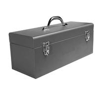 Edward Tools - Cassetta portautensili in metallo, resistente, portatile, con vassoio e maniglia, chiusura in metallo massiccio, finitura resistente ai graffi