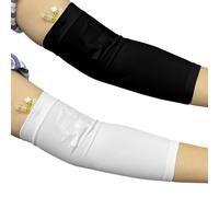 EDWERD Arm PICC Line Sleeve Protector - Copertura traspirante per gomito per assistenza infermieristica, adatta per circonferenza del braccio da 22,9 a 35,6 cm, Bianco+nero, 4 Pcs