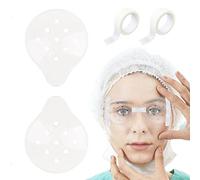 EDWERD Protezione trasparente per gli occhi, per il recupero della cataratta medica, traspirante, con nastro fisso, per il recupero post-operatorio degli occhi (B, 2 pezzi)