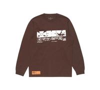 Edwin - Always Late TS LS - - Tops - Uomo - Marrone - XL