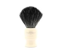 Edwin Jagger 1EJ337SYN - Pennello da barba esfoliante classico in fibra sintetica, ecologico, vegano, per crema da barba o sapone da barba, per uomini e donne (imitazione avorio)