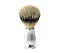 Edwin Jagger Pennello Da Rasatura Tasso Punta Argento Chatsworth Cromato