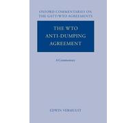 Edwin Vermulst The WTO Anti-Dumping Agreement (Copertina rigida)