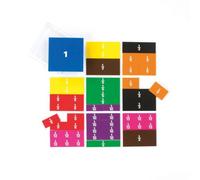 EDX Education 53852 Printed Fraction Square (Pack of 51)