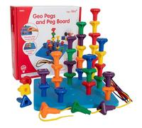 edx education 75112 Childrens Giant Geo Pegs and Board Set