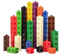 Edx Education Linking Cubes - Set di 100 manipolativi matematici per la costruzione e la matematica precoce - Per bambini in età prescolare 3+ e studenti elementari