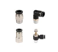 EDXFICDQ 1 pz Connettore Aria Pneumatica PC/PCF/SL/PL 4mm 6mm 8mm Filettatura 1/8 "1/4 3/8 1/2" BSPT Raccordi for Tubi Flessibili Maschio(4-02,SL)