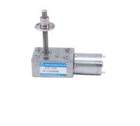 EDXFICDQ 12V 4W 24V 6W Ingranaggio a Vite Senza fine Riduttore DC Motore JGY370 Coppia Elevata Vite filettata Albero Lungo M6 50MM velocità Regolabile CW CCW(66RPM,24VMotor And Bracket)