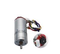 EDXFICDQ 25GA370 Motoriduttore CC con Encoder e quadrante Veloce ad Alta Potenza e 6 V 12 V 24 V JGA25-370B(620 RPM_24V)