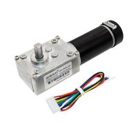 EDXFICDQ CHW-GW4058-3162 Encoder Hall Ruota elicoidale e Motore di riduzione a Vite Senza fine Applicato a Robot Apparecchiature di automazione DC12V 24V(24V 111rpm i72,Motor with Bracket)