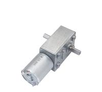 EDXFICDQ Motore a Doppio Albero con ingranaggio a Vite Senza fine 12V DC Motori riduttori ad Albero a Doppia Uscita 6V 24V DC Riduzione inversa Autobloccante JGY370(9RPM_24V)