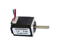 EDXFICDQ Motore Passo-Passo bifase a 8 Fili 1,8 Gradi Coppia di Tenuta 1,4 N.cm 0,6 A Lunghezza Corpo 28 mm Motore con Albero di Uscita Singolo o Doppio(Single Output Shaft)