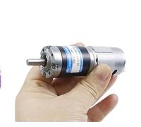 EDXFICDQ Motoriduttore epicicloidale DC 12V 24V 12W 28MM velocità Regolabile CW CCW MY28GP-385 Spazzola di Carbone for apparecchiature di automazione(12V 64RPM,Only Motor)