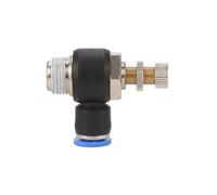 EDXFICDQ Regolatore di Flusso Pneumatico 8mm 6mm 10mm 12mm OD Tubo Flessibile 1/4 "BSPT 1/8" 3/8 "1/2" Valvola limitatrice del Flusso d'Aria del Gas Maschio Raccordo rapido(SL6-01)