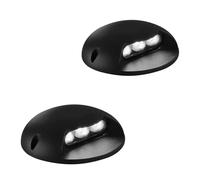 EDXTNKQC 2PCS Faretto Da Esterno A LED, Luci Paesaggistiche Da Esterno, Faretto Con Alloggiamento In Alluminio Da 3W, Tensione Di Alimentazione 110V-240V(Red)