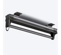 EDXTNKQC Appendiabiti Allungabili, Barra Appendiabiti Estraibile, Gruccia Telescopica Nera, Guida Per Guardaroba Regolabile Da 26 A 61 Cm, Base In Metallo, Capacità Di Carico 35 Kg(46cm/18.1inch)