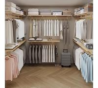 EDXTNKQC Appendiabiti Da Parete In Legno Con Ripiani, Appendiabiti In Legno Massello, Espositore Per Vestiti Da Negozio Di Abbigliamento, Scaffale Per Vasi Di Fiori E Ornamenti(140cm)