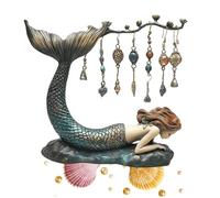 EDXTNKQC Art Ornamento Scultura Figurina - Home Decoration Scultura, Statua Da Tavolo A Forma Di Sirena, Sculturas Porta Orecchini Da Tavolo Da Toeletta, Ornamenti Artigianali A Forma Di Sirena(B)