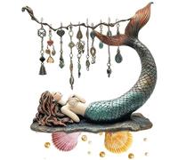 EDXTNKQC Art Ornamento Scultura Figurina - Home Decoration Scultura, Statua Da Tavolo A Forma Di Sirena, Sculturas Porta Orecchini Da Tavolo Da Toeletta, Ornamenti Artigianali A Forma Di Sirena(A)