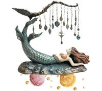 EDXTNKQC Art Ornamento Scultura Figurina - Home Decoration Scultura, Statua Da Tavolo A Forma Di Sirena, Sculturas Porta Orecchini Da Tavolo Da Toeletta, Ornamenti Artigianali A Forma Di Sirena(E)