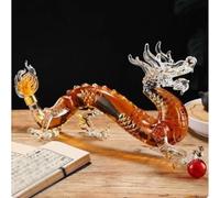 EDXTNKQC Decanter Whisky - Scultura Statua, Statua Decanter Per Whisky In Vetro A Forma Di Drago Da 1000 Ml, Ornamenti Personalizzati A Forma Di Animale Per Bottiglie Di Vino(Dragon)