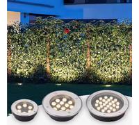 EDXTNKQC Faretto LED Pavimento - Luci Paesaggistiche Da Esternos, Lampada Da Giardino Esterno 220V, Lampada Da Incasso A LEDs Ultrasottile Da Esterno Impermeabile IP67(Yellow,18W(180mm*50mm))