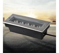 EDXTNKQC Luci Del Paesaggio Della Piattaforma - Faretto Rettangolare Da Incasso Per Terrazzo, Impermeabile IP65, In Acciaio Inox, Alimentazione AC85-265V(Green,3W)